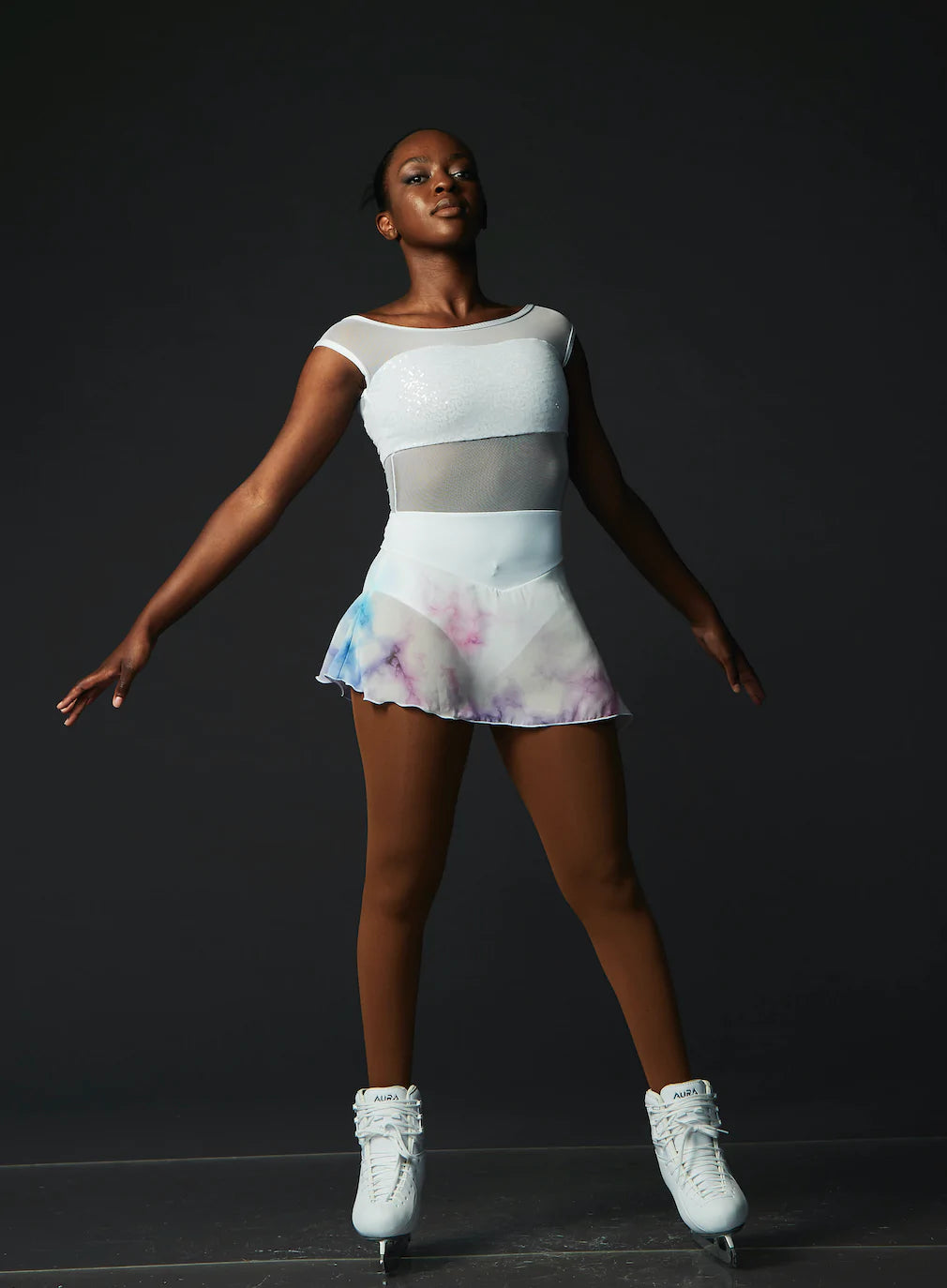 aisha ice skater dress Alysa Liu skating costume as an Irish dance dress