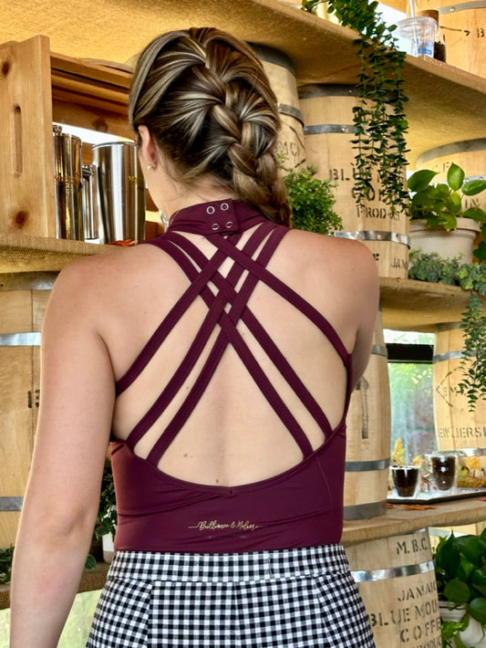 Brilliance & Melrose Multi Straps Ice Skating Bodysuit