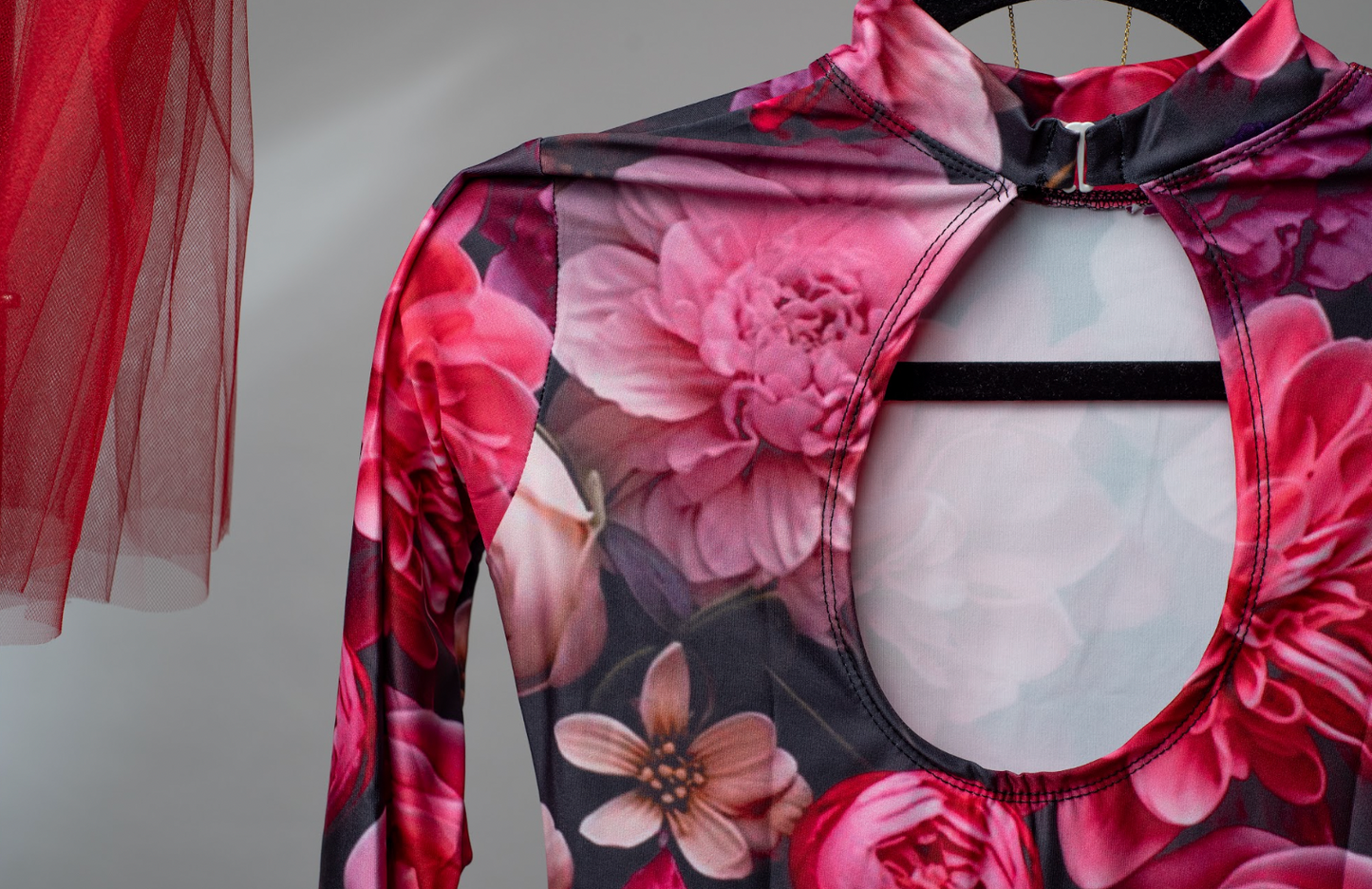 Brilliance & Melrose Red Romantic Long Sleeve Skate Shirt