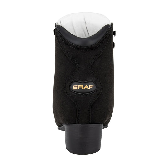 Graf Dance Black Suede Figure Skate Boots
