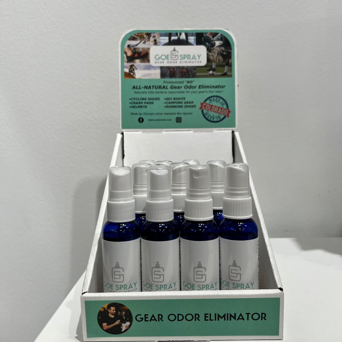 GOESPRAY - All Natural Shoe and Sports Gear Odor Eliminating Spray - 60 mL