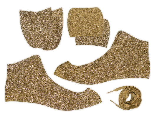 Roller Skate Wrap- Sparkle Gold