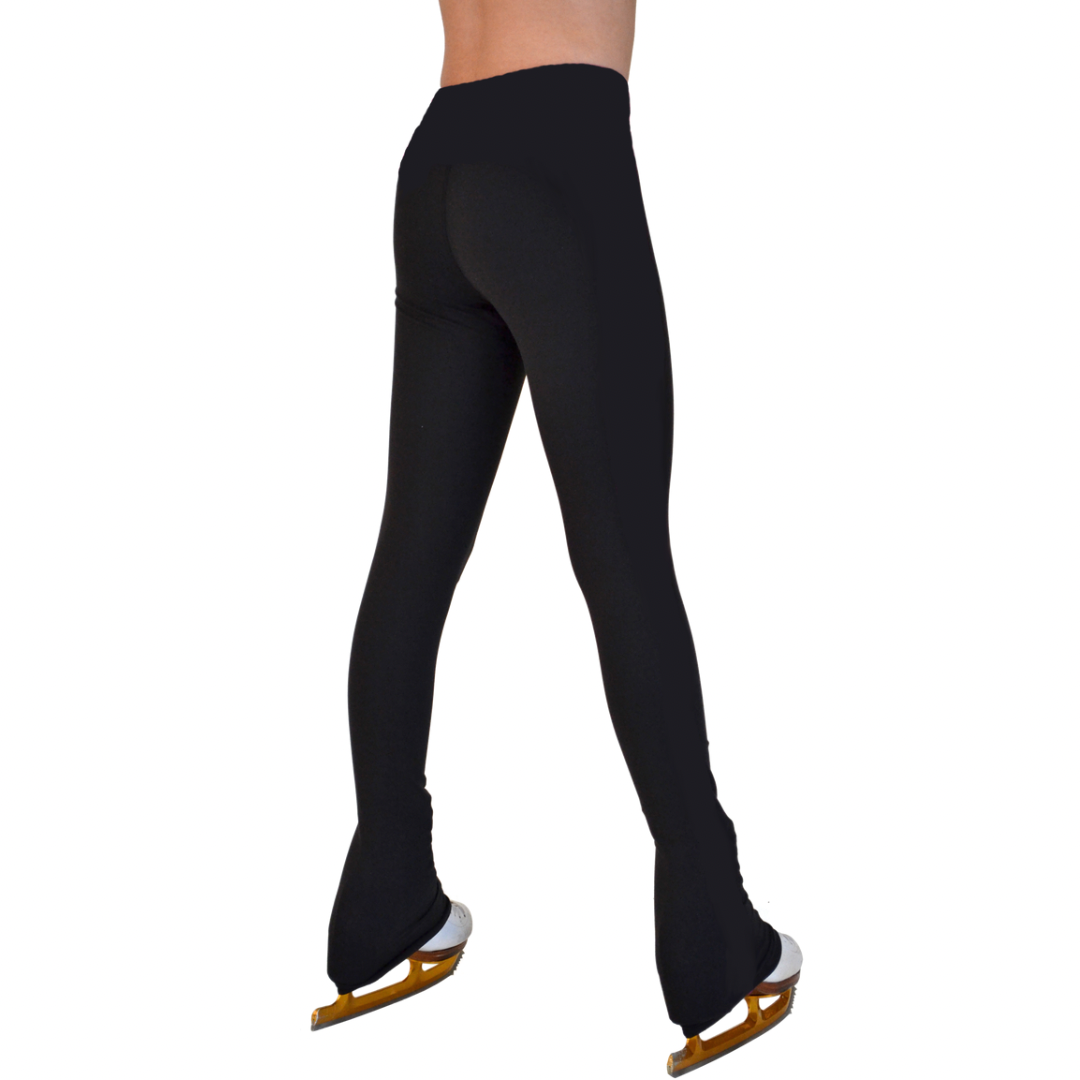 Chloe Noel long over the heel figure skating black pants for women