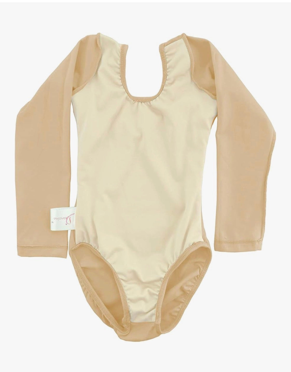 Dacina Kids Long Sleeve Ice Skating Dance Ballet Front Lined Bodysuit