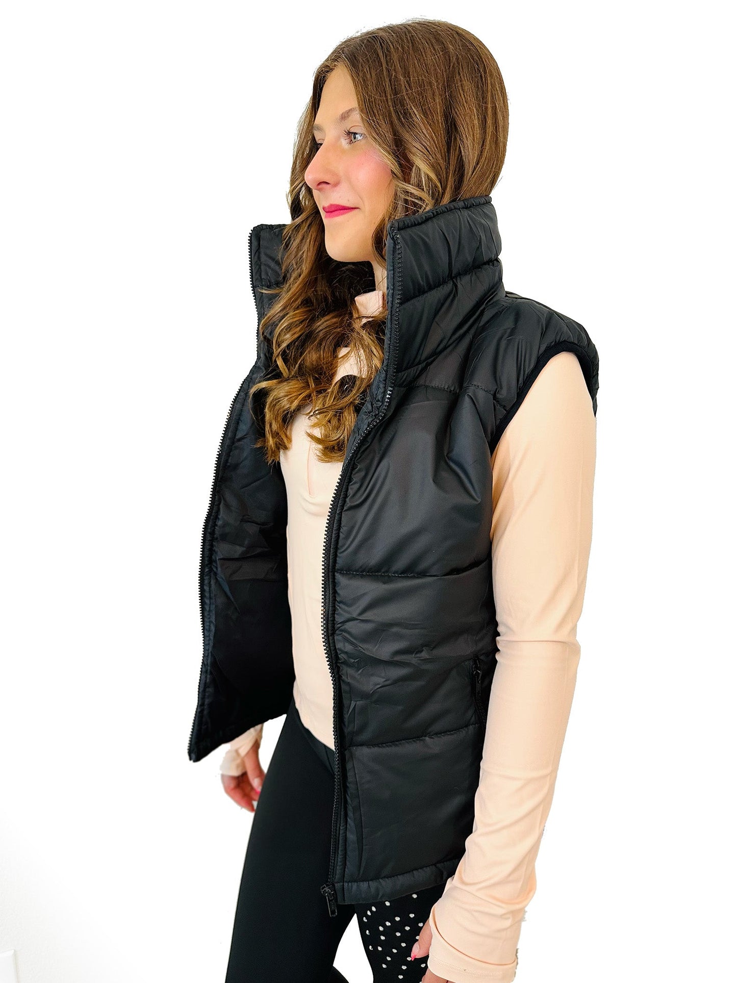 Puffy Winter Sleeveless Skating Vest