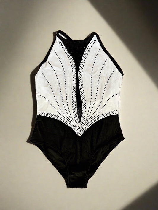 Brilliance & Melrose KID- High Neck Ice Skating Bodysuit