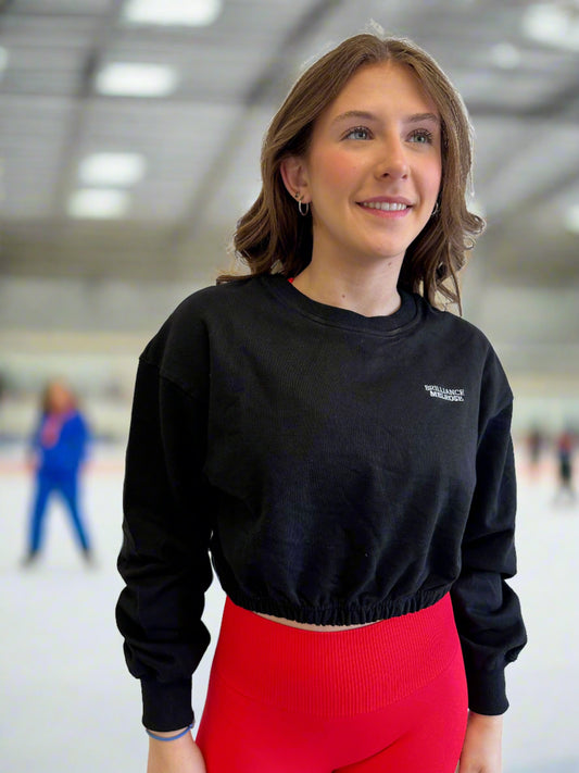 Brilliance & Melrose Cropped Ice Skating Sweatshirt