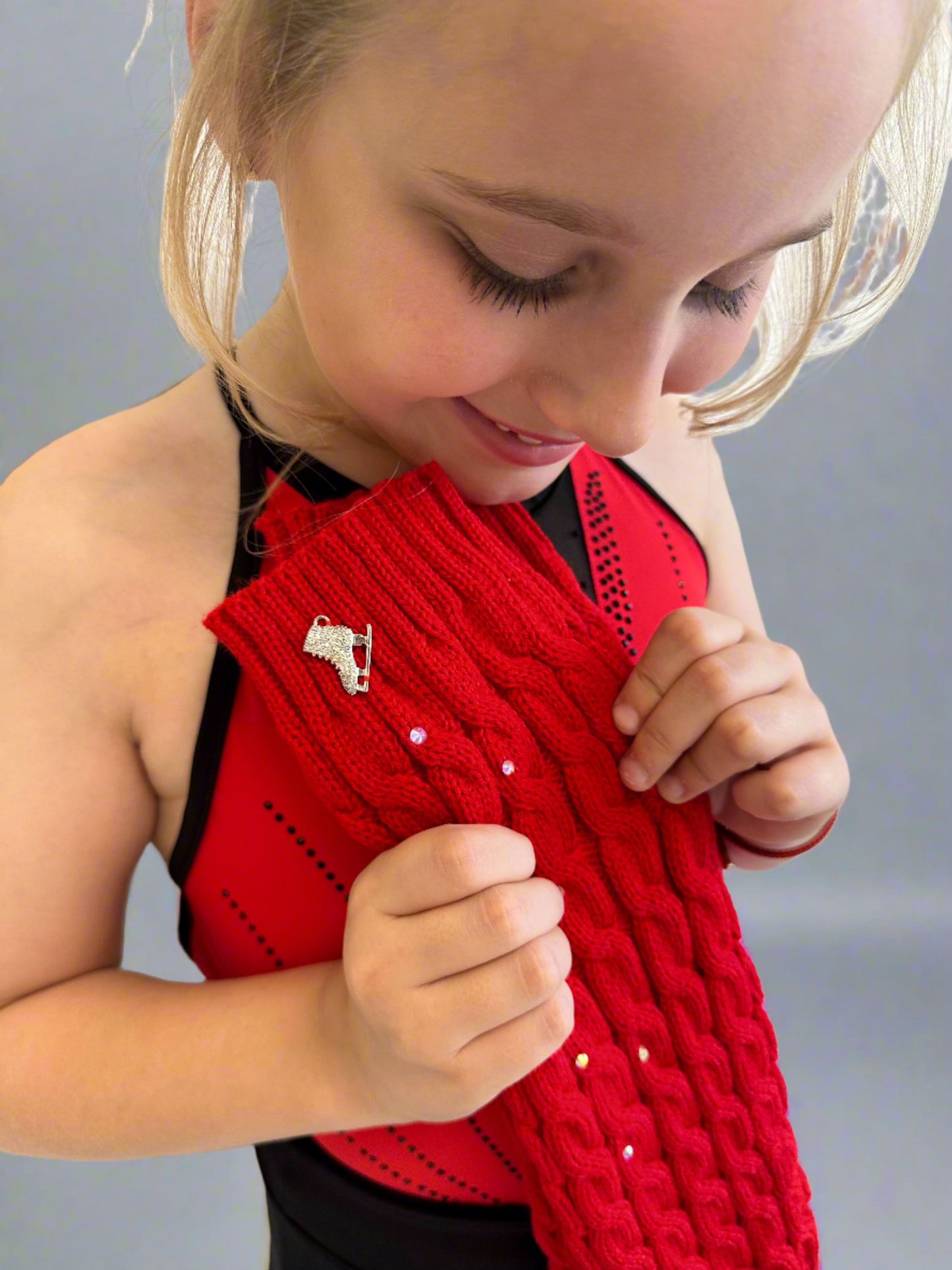 Brilliance & Melrose KID- High Neck Ice Skating Bodysuit