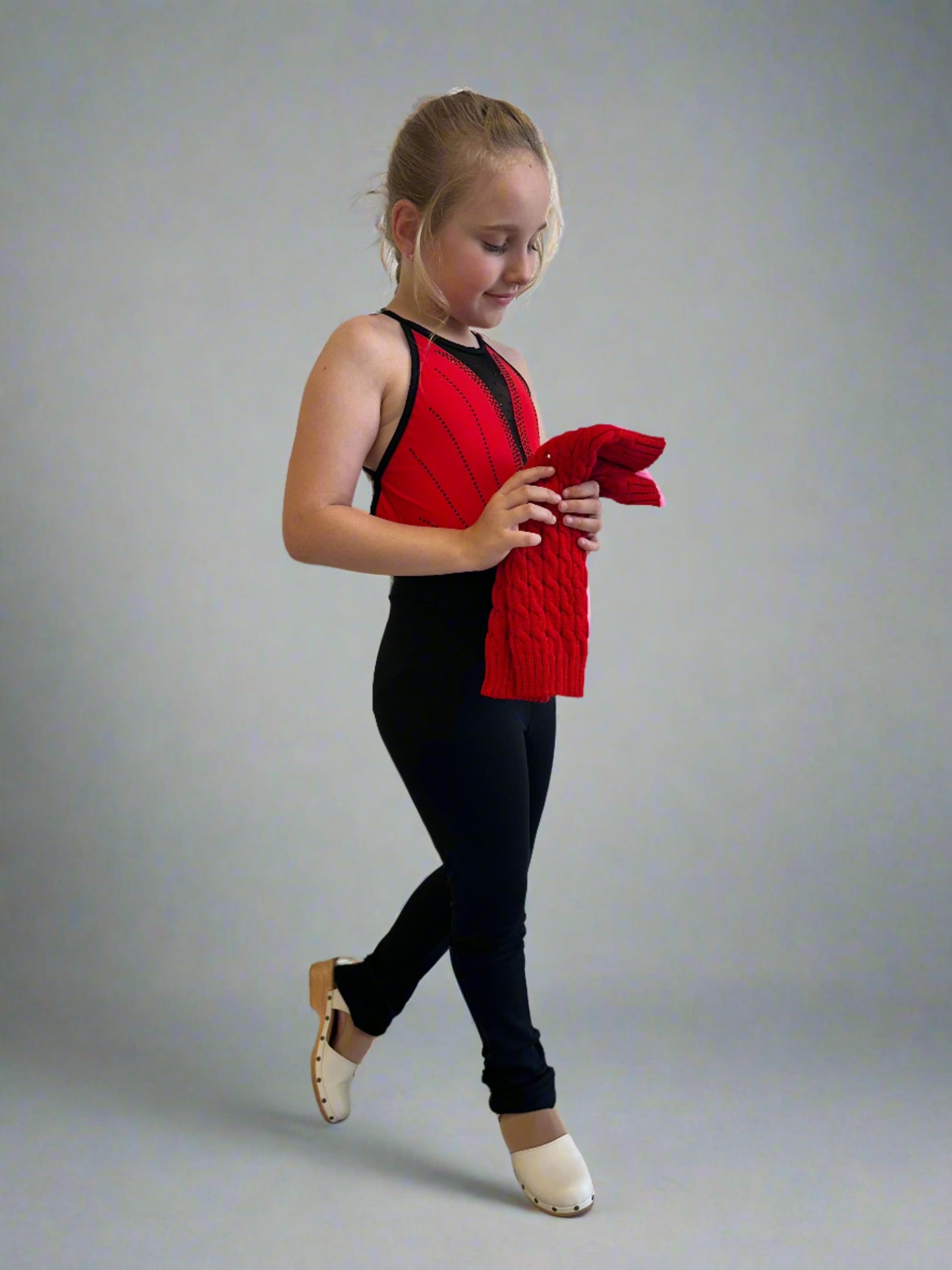 Brilliance & Melrose KID- High Neck Ice Skating Bodysuit