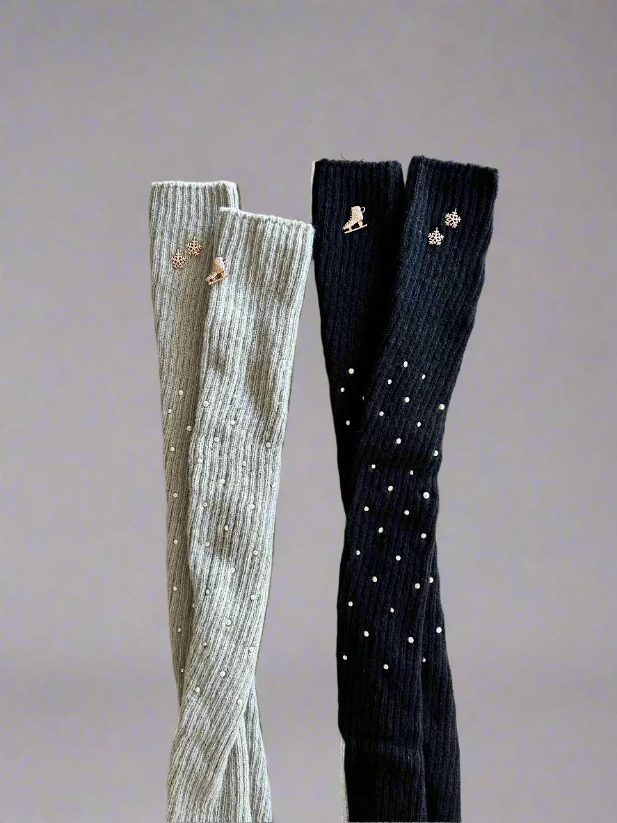Brilliance & Melrose Long Warmers - Skate and Pearls