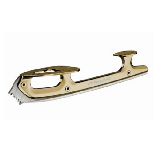 figure sKate gold blade with silver runner on a white background
