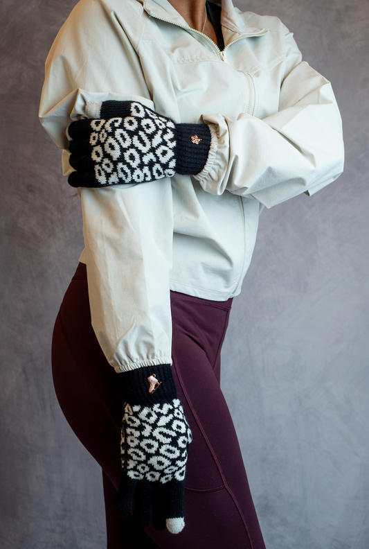 Cheetah Ice Skating Gloves