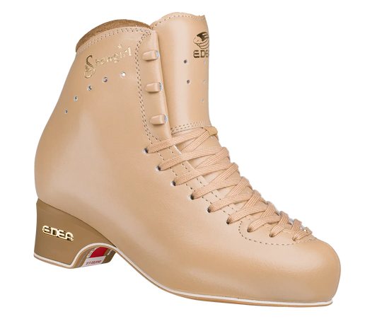 Edea Show Girl Tan Beige Ice Figure Skate Boots