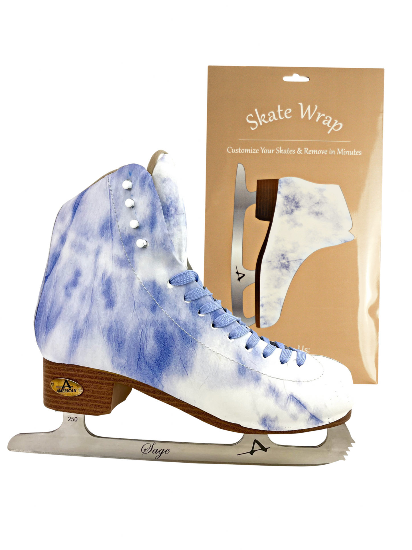 American Skate Wrap Womens, Purple Tie-Dye