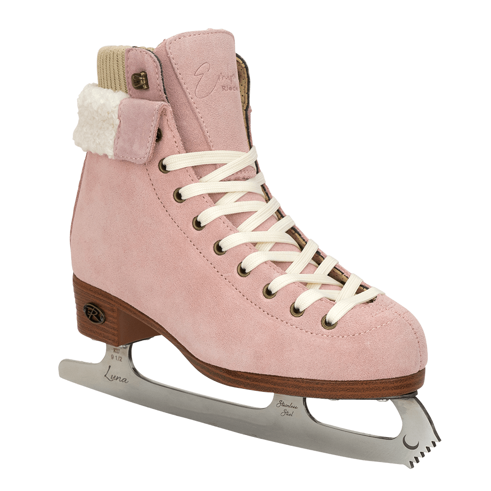 Riedell Ember Figure Skates in Cider Brown or Blush Pink