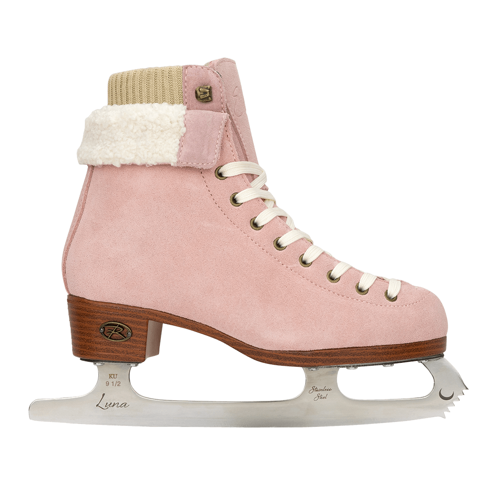 Riedell Ember Figure Skates in Cider Brown or Blush Pink