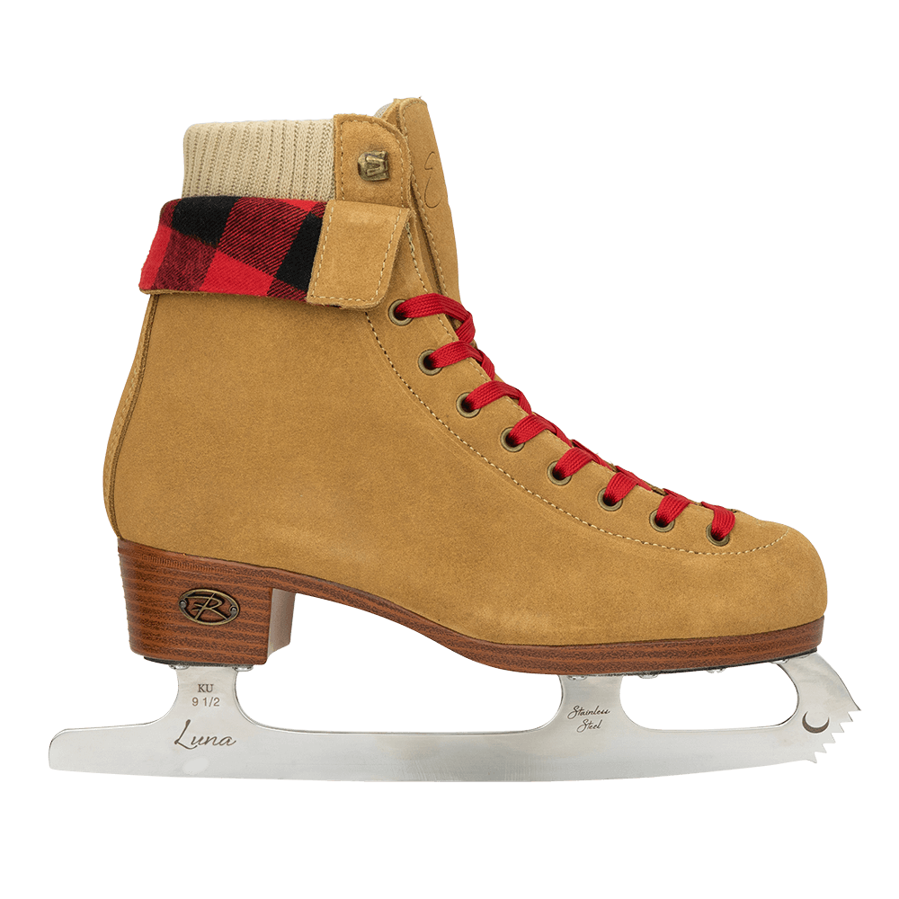 Riedell Ember Figure Skates in Cider Brown or Blush Pink