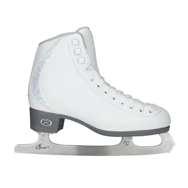 Riedell Sparkle White Beginner Figure Ice Skates