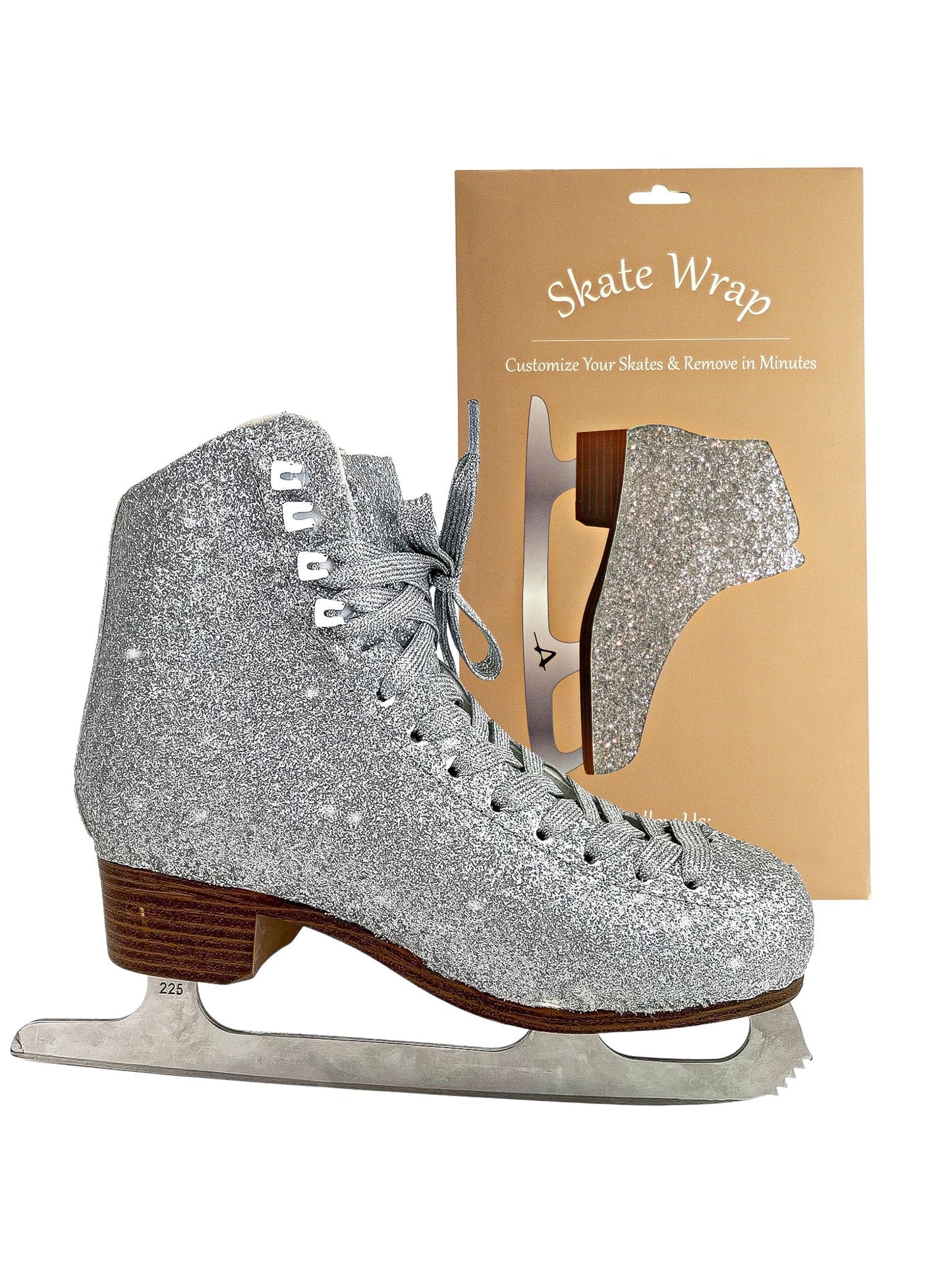 American Skate Wrap Womens, Sparkle Silver