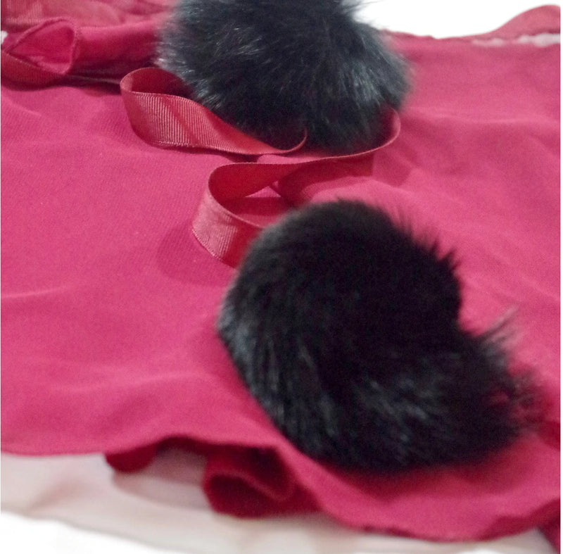 Brilliance & Melrose Fluffy Ice Skating Wrap Skirt