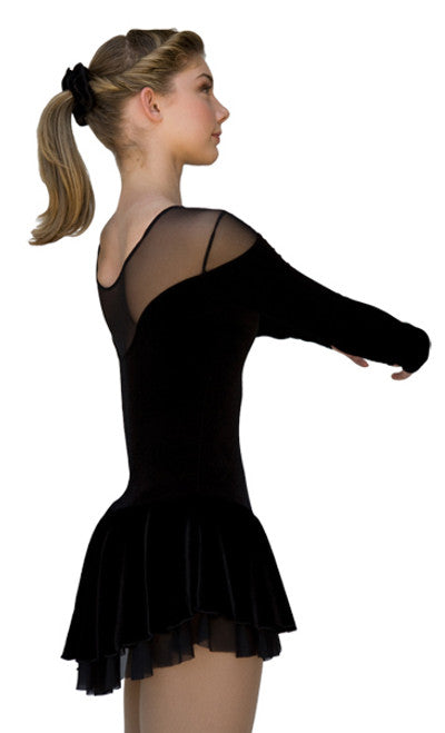 Chloe Noel Black DLV04 Ice Skating Dress
