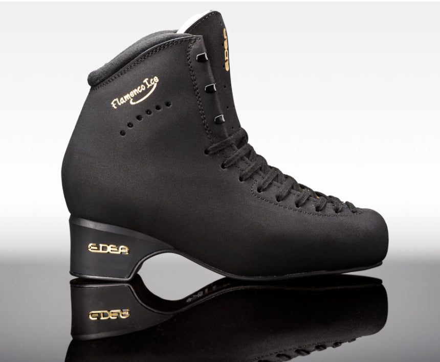 Edea Black Flamenco Ice Dance Figure Skating Boots