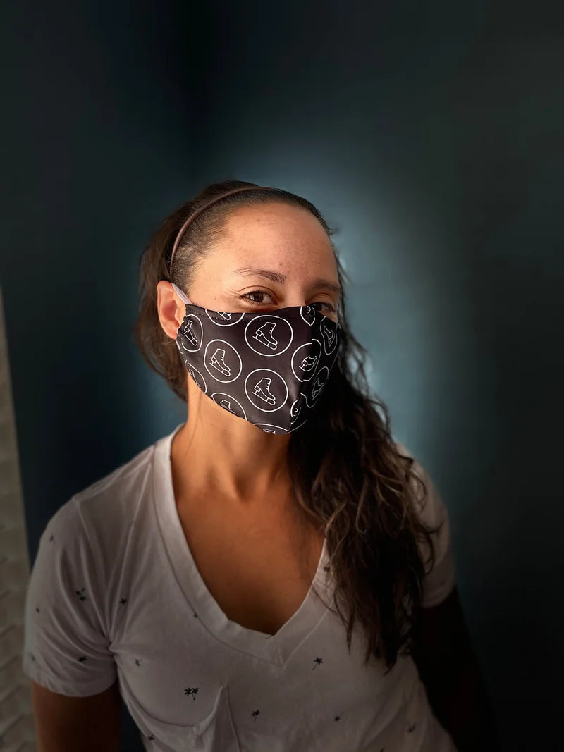 Figure Skate Ear Loop Face Mask