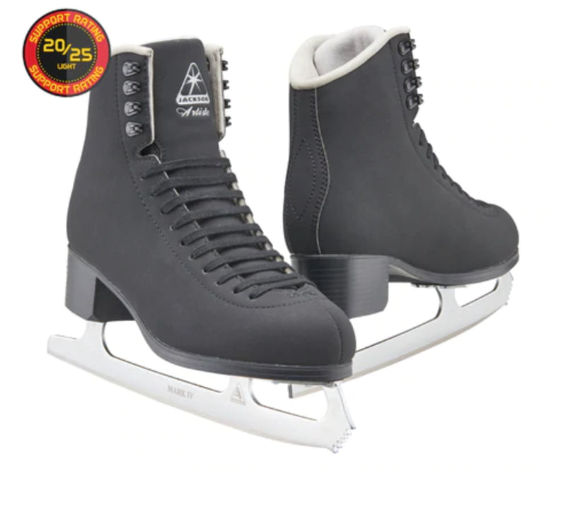 Boy's Jackson Black Artiste JS1793 Ice Figure Skates