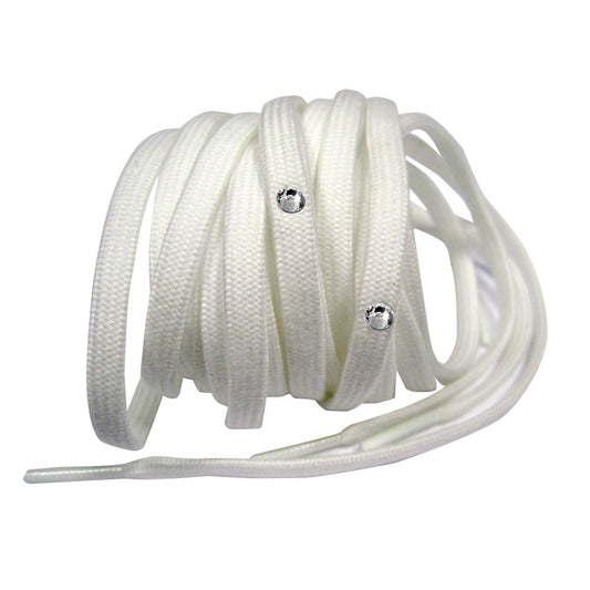 Edea Skating Laces with Swarovski Crystal *WHITE*