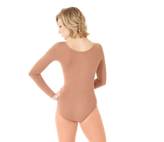 Mondor 11811 Skin Colour Bodysuit with sleeves Dance Figure Skating