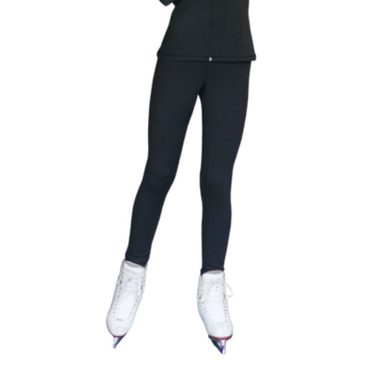 PS711 Solid Color Skinny Yoga Off Ice Elite Figure Skating Pants w/ Front Pocket
