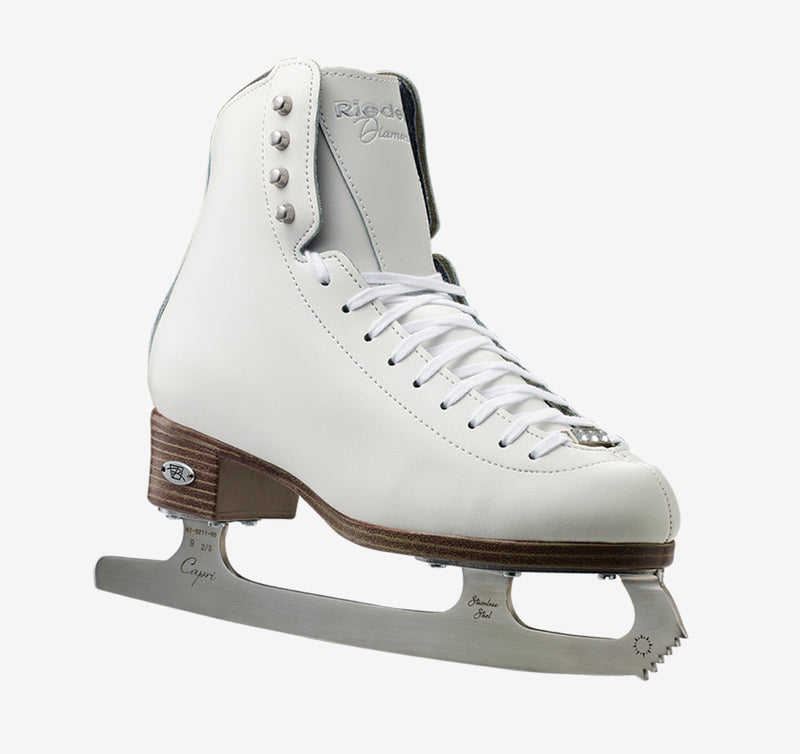 Riedell 133 Diamond White Ladies Skates with Capri Blades
