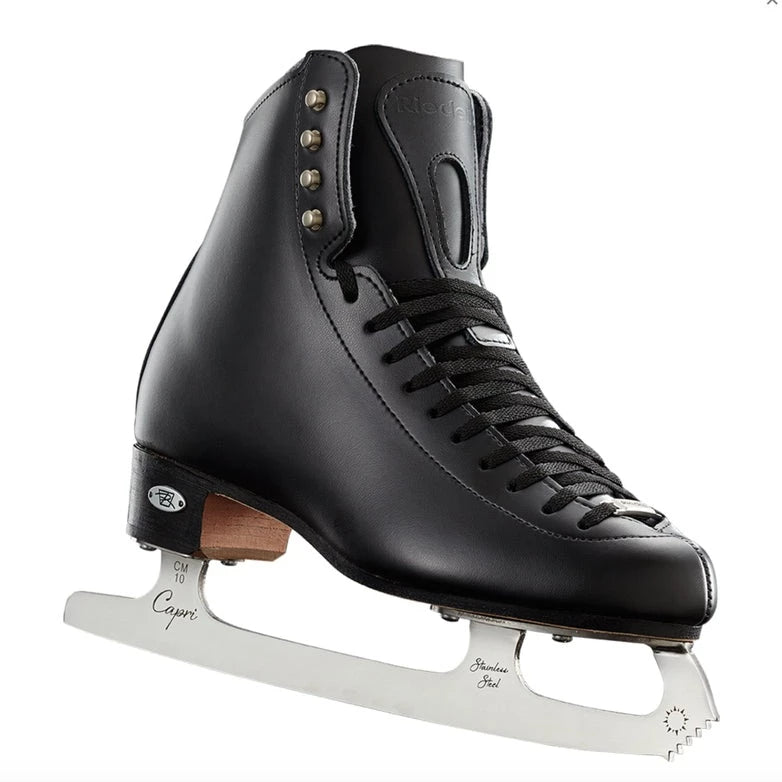 Riedell 223 Stride Mens Black Ice Skates with Capri Blade