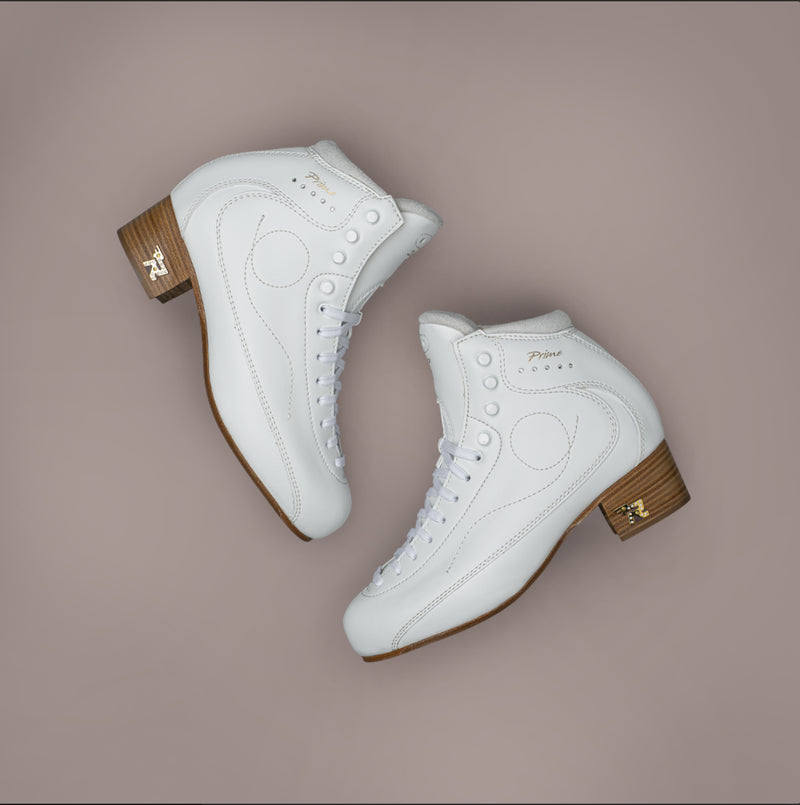 Women's White Risport Dance Prime Figure Skating Ice Boots
