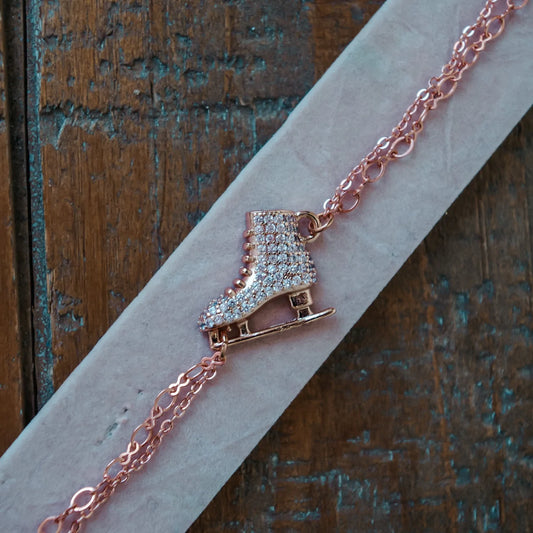 Brilliance and Melrose Golden Skating Love Bracelet