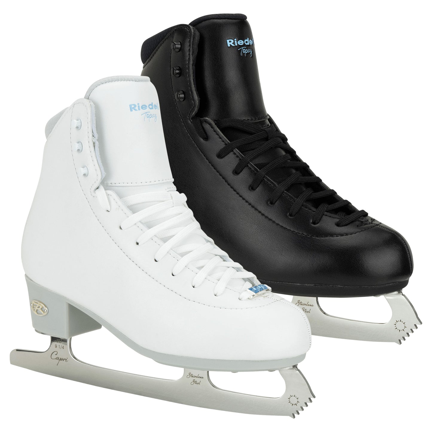 Riedell Black Topaz Ice Figure Skating Skate