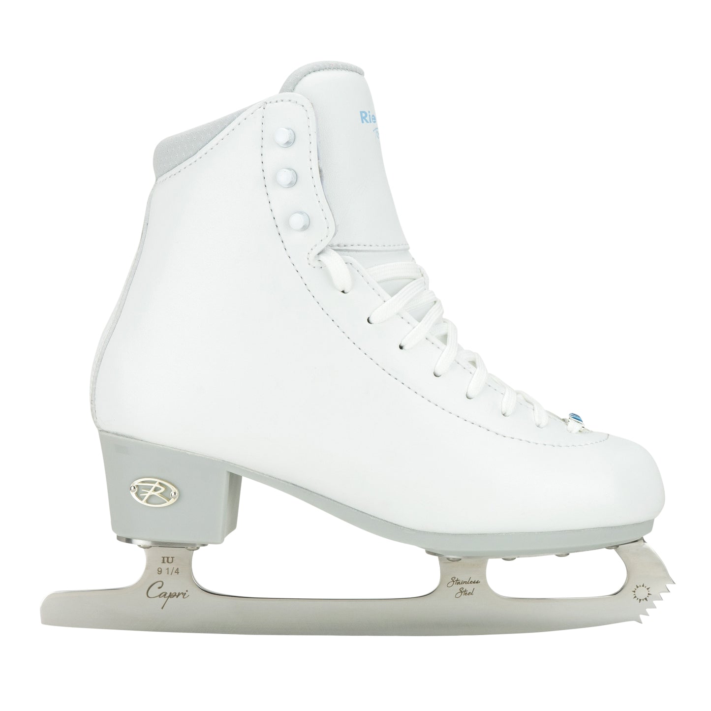 Riedell White Topaz Ice Figure Skating Skate