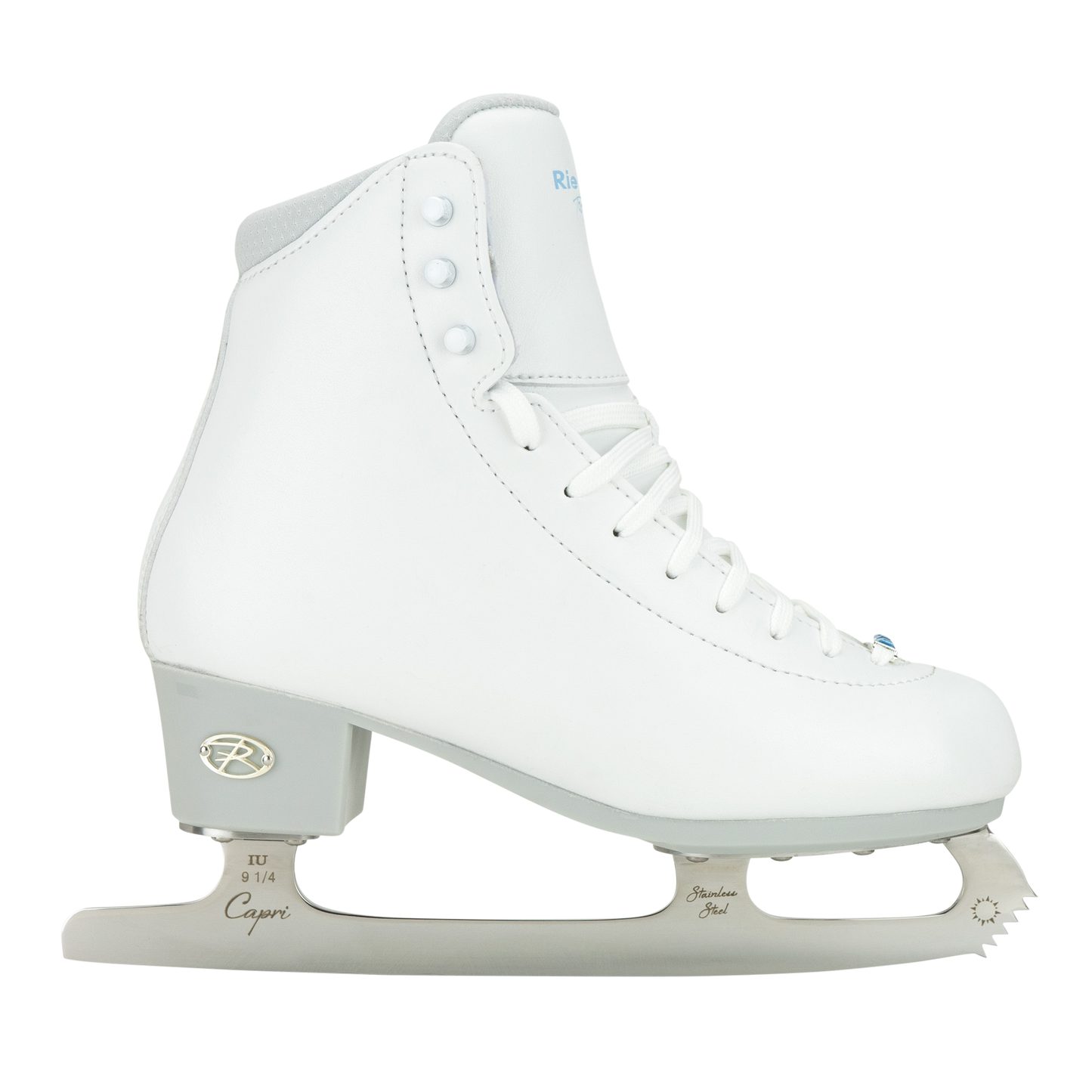 Riedell White Topaz Ice Figure Skating Skate