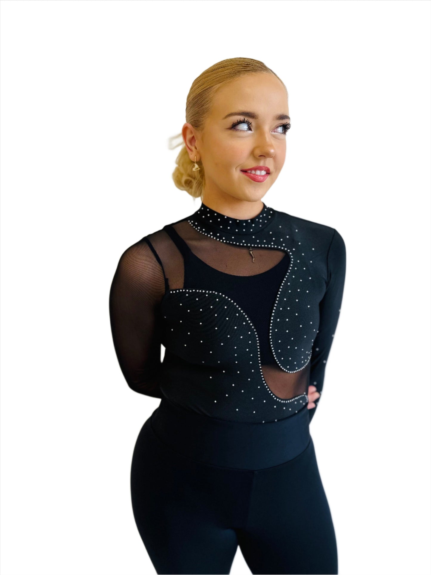 Brilliance & Melrose Color Blocking Swizzle Bodysuit