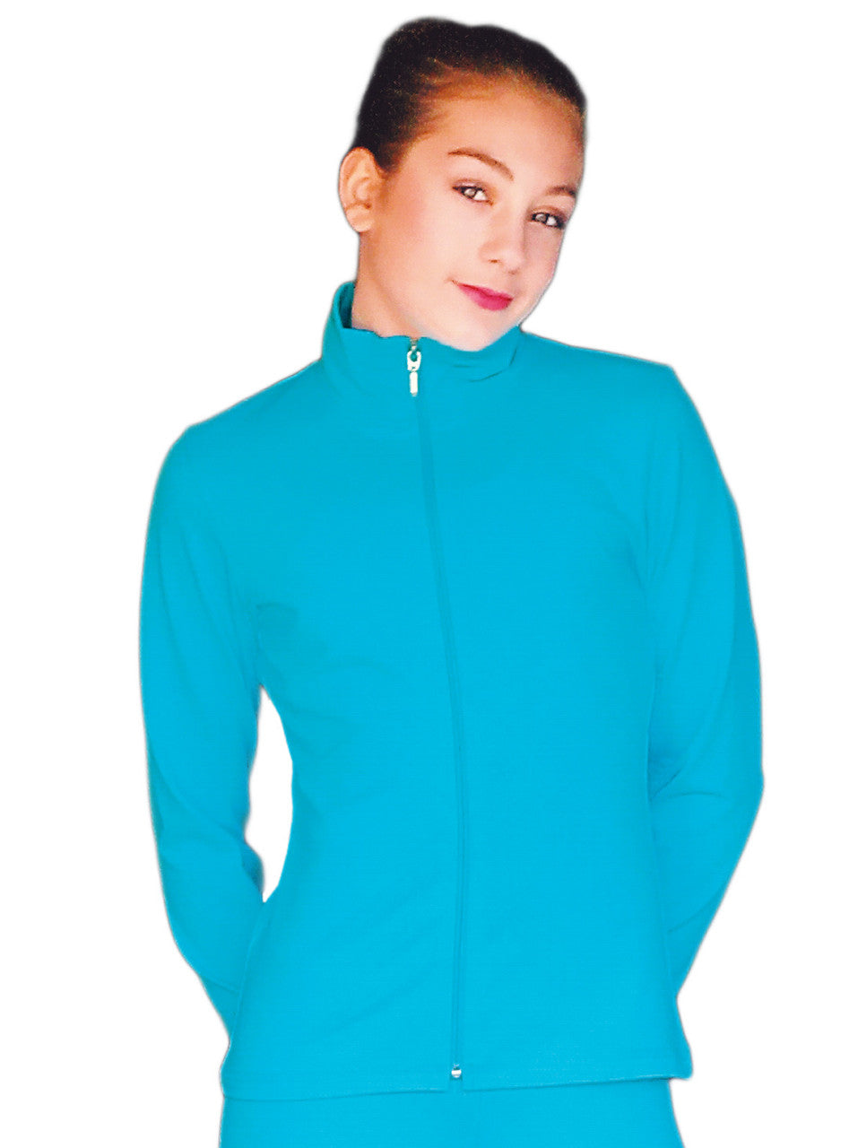 Chloe Noel JS735 Solid Color Elite Figure Skating Jacket w/ Thumb Holes