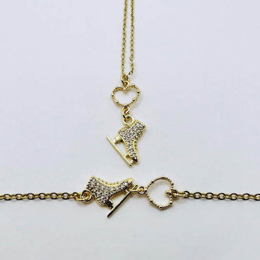 Brilliance & Melrose Ice Skate with your Heart Bracelet