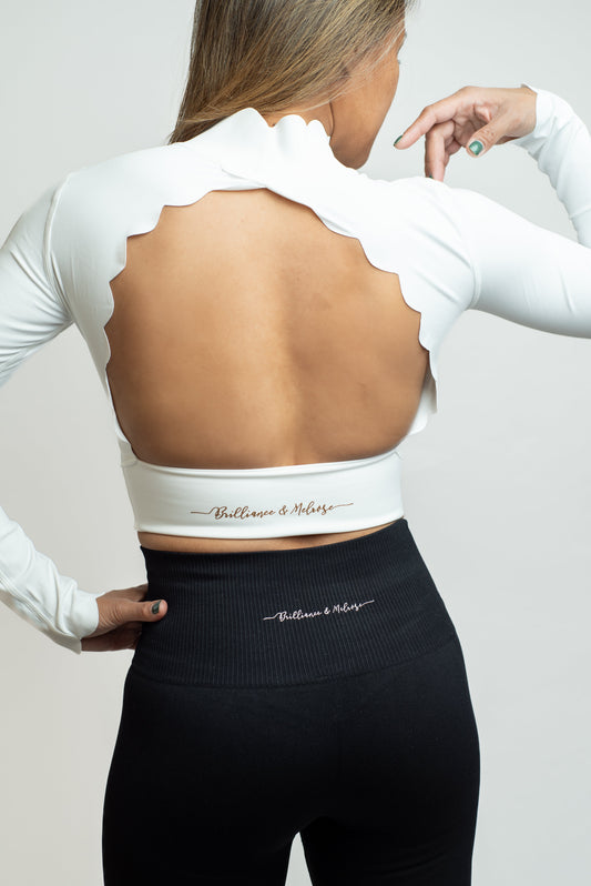 Cloudy Ice Skating Crop Top