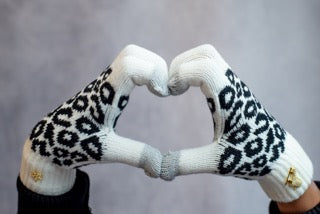 Cheetah Ice Skating Gloves