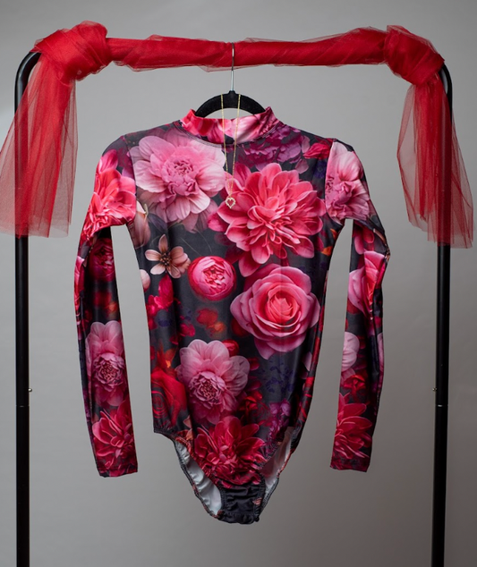 Brilliance & Melrose Red Romantic Long Sleeve Skate Shirt
