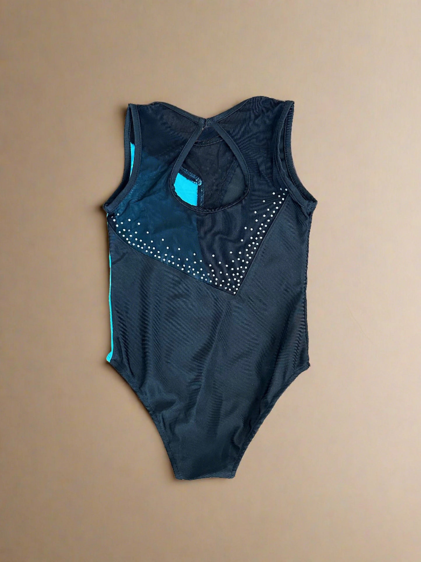 Brilliance & Melrose KID-  Asymetric Ice Skating Bodysuit