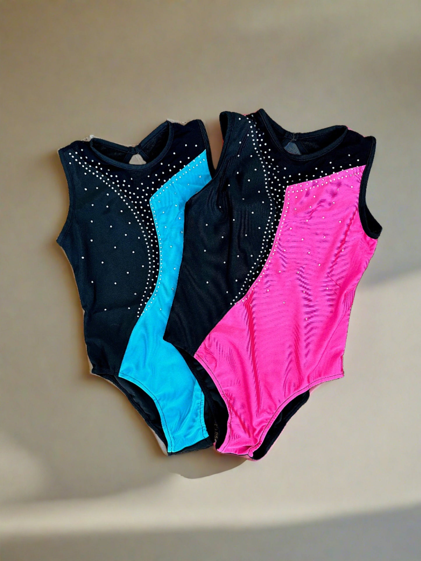 Brilliance & Melrose KID-  Asymetric Ice Skating Bodysuit