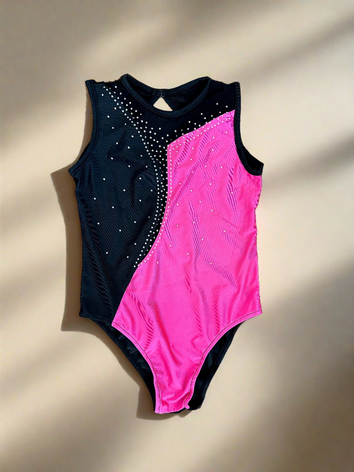 Brilliance & Melrose KID-  Asymetric Ice Skating Bodysuit