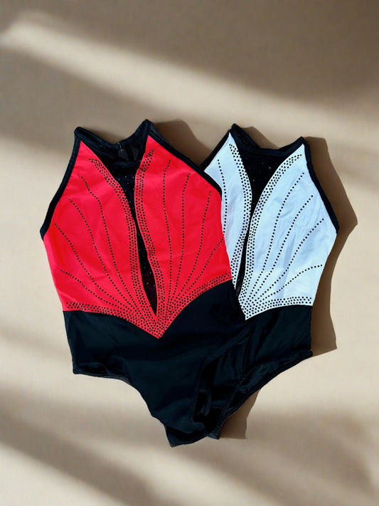 Brilliance & Melrose KID-  High Neck Ice Skating Bodysuit