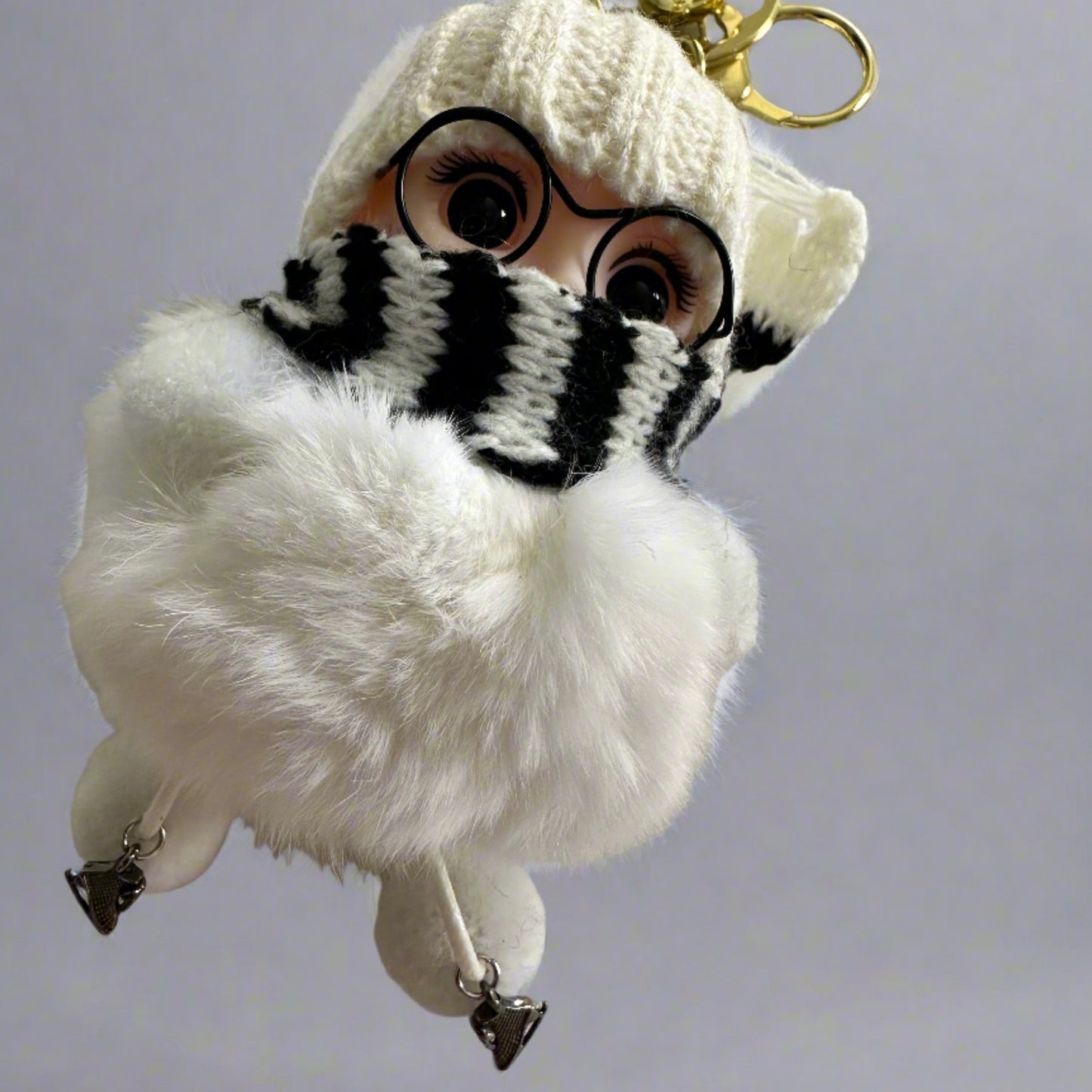 Brilliance & Melrose Little Miss Skater Keychain