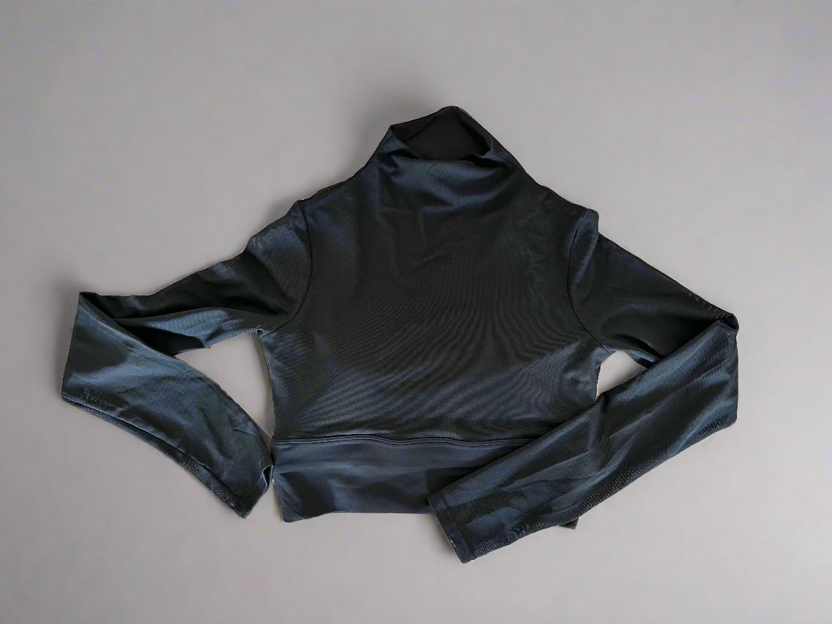 Brilliance & Melrose Mesh Ice Skating Crop Top
